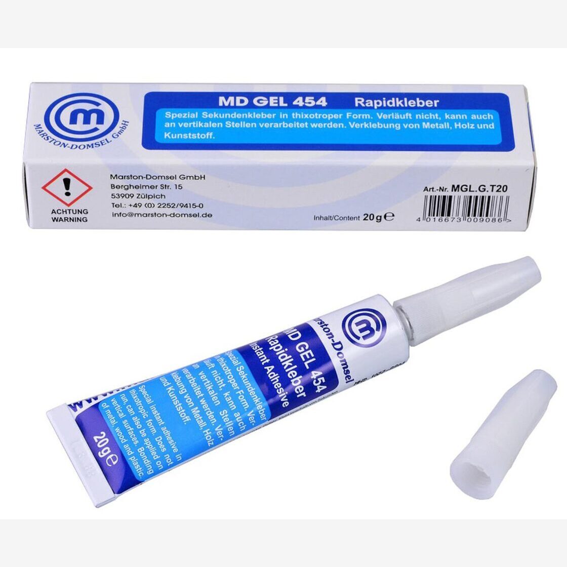 Schnellkleber Universal in Gel-Form MD-GLUE 454 20g