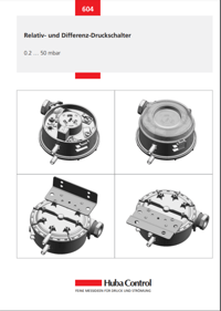 Huba Relativ- und Differenz-Druckschalter (deutsch)