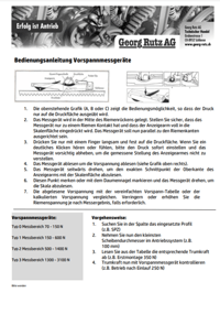 Bedienungsanleitung Vorspanngeräte